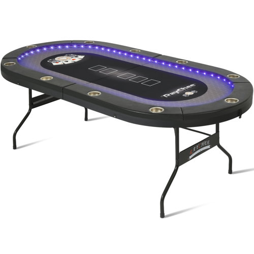 Kulamoon 84'' 10 Player Foldable Poker Table & Reviews Wayfair Canada